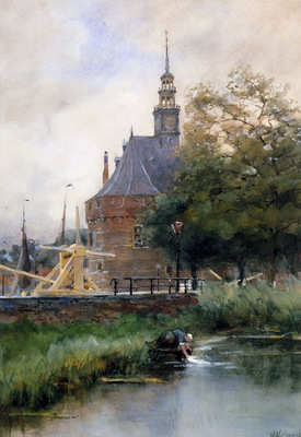 Wijsmuller Jan Washing at the sluice Sun