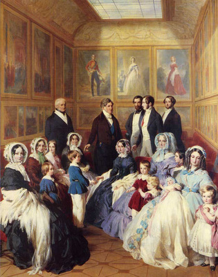 Winterhalter Franz Xavier Queen Victoria and Prince Albert with the Family of King Louis Philippe