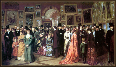 p vp William Powell Frith A Private View