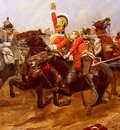 Woodville Richard Caton Life Guards Charging At The Battle Of Waterloo