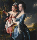 Wright Portrait of Sarah Carver and her daughter Sarah