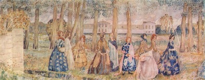 borisov musatov autumn evening sketch for a panel 1904