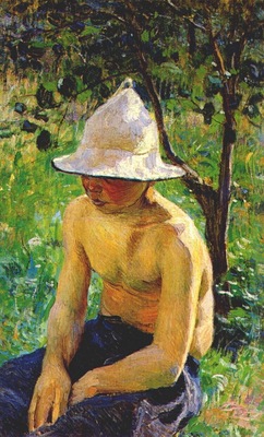 borisov musatov boy in garden
