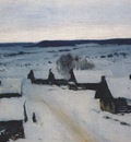 levitan village, winter 1880s