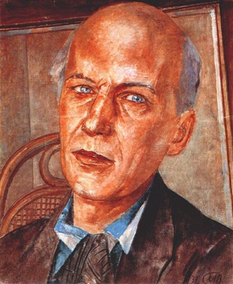 petrov vodkin portrait of andrei bely