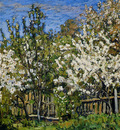 Petrovichev Pyotr Blossoming cherry trees Sun