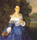 somov lady in blue the artist yelizaveta martynova 1897