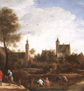 TENIERS David the Younger A View Of Het Sterckshof Near Antwerp