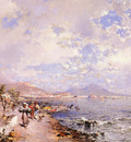 Unterberger Franz Richard Belgian 1838 1902 The Bay Of Naples OC 82 5by71cm