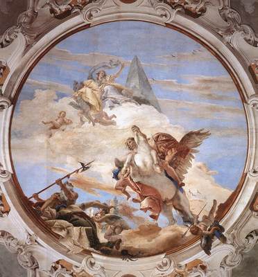 Tiepolo Palazzo Labia Bellerophon on Pegasus