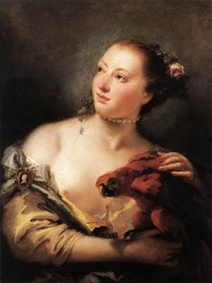 Tiepolo Woman with a Parrot