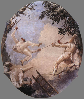 TIEPOLO Giovanni Domenico The Swing Of Pulcinella