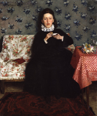 on the sofa