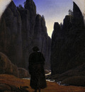 pilgrim in a rocky valley