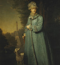 portrait of catherine ii empress of russia in the park