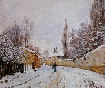 Road under Snow Louveciennes
