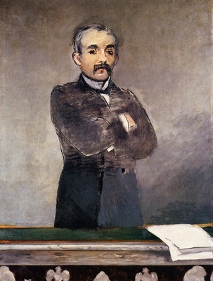 portrait of clemenceau at the tribune 1879
