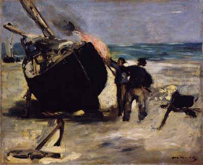 tarring the boat