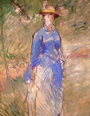 young woman in the garden