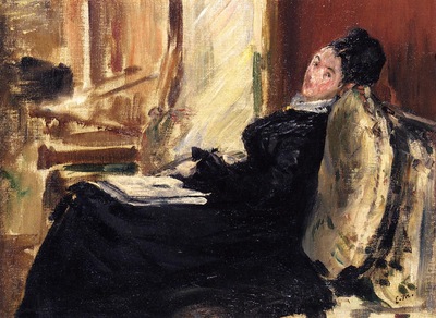 young woman with book