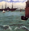 fishing boat coming in before the wind also known as the kearsarge at bologne