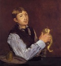 young man peeling a pear also known as portrait of leon leenhoff