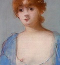 young woman among in a negligee