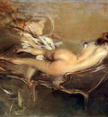 A Reclining Nude on a Day Bed