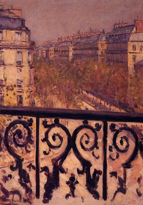 a balcony in paris 1880