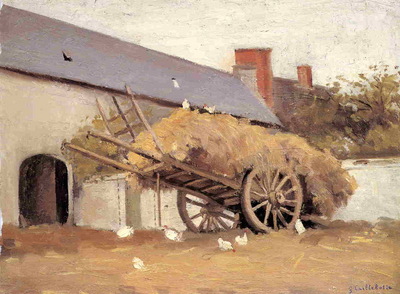 loaded haycart 1874