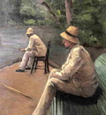 fishermen on the banks of the yerres