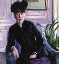 portrait of a young woman in an interior  also known as portrait of madame h