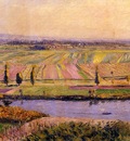 the gennevilliers plain seen from the slopes of argenteuil