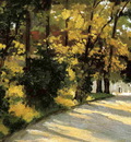 Yerres Path Through the Woods in the Park