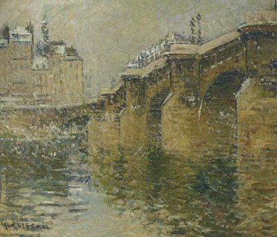 pont neuf in the snow