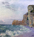 cliffs in normandy evening