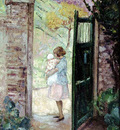 Girl by the Gate
