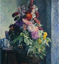 Interior with a bouquet of flowers