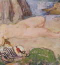 nude in a landscape