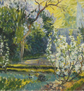 the garden in spring
