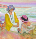 Three Young Girls at the Beach