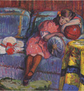 young girl and the red balloon