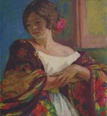 Young Woman in a Shawl