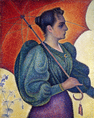 woman with a parasol berthe signac