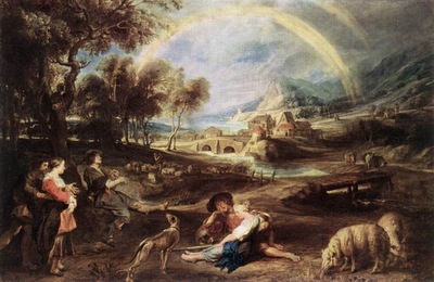 landscape with a rainbow 1632
