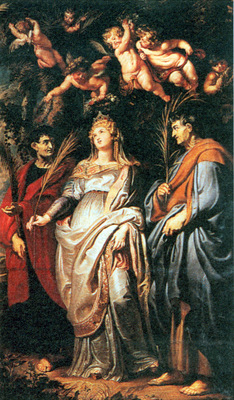 St Domitilla with St Nereus and St Achilleus