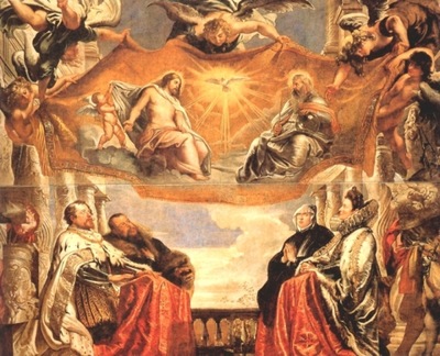 the trinity adored by the duke of mantua and his family  1604