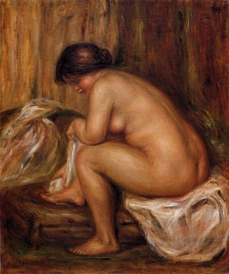 after bathing 1900