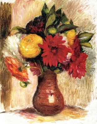 Bouquet of Flowers in an Earthenware Pitcher