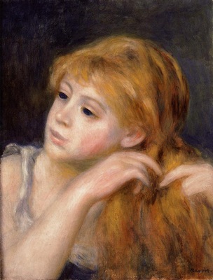 head of a young woman